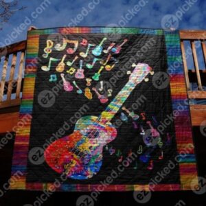 Gorgeous Guitar Quilt Blanket Tt99  Quilt
